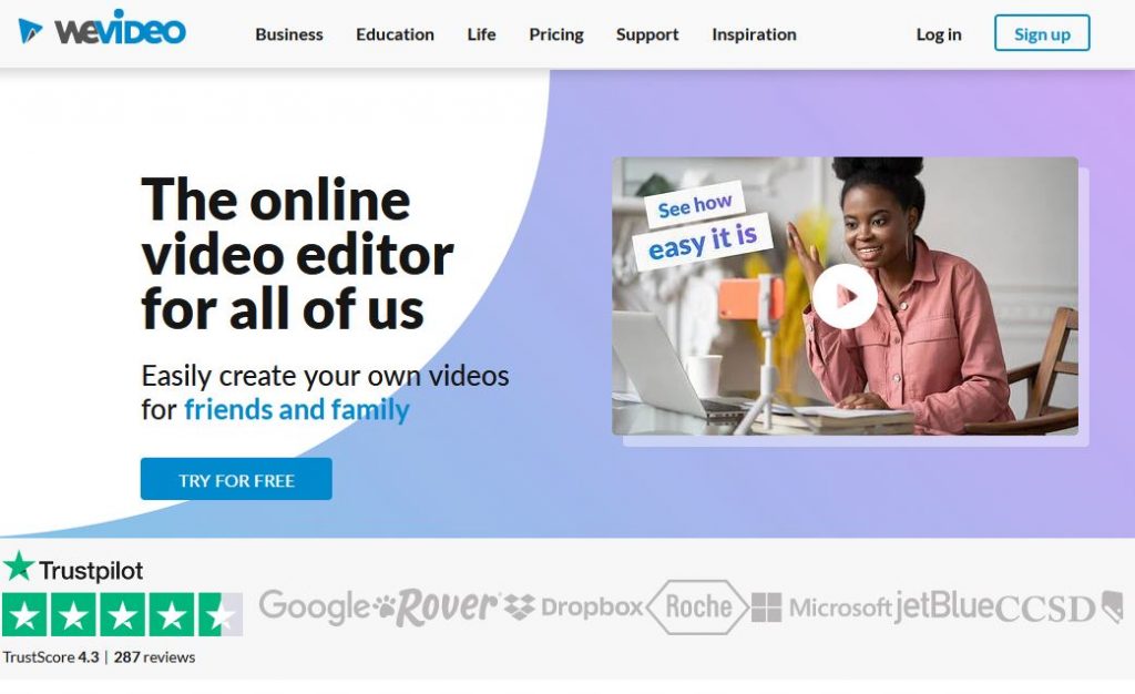 wevideo Best Online Video Editor
