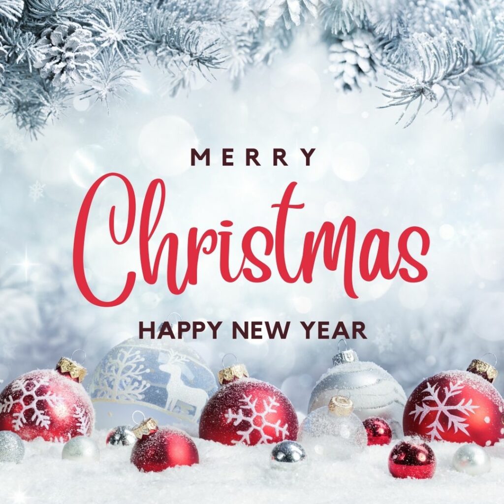 Merry Christmas greetings message.
