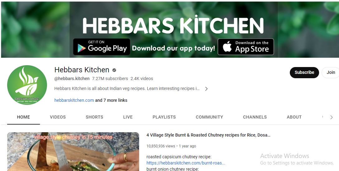 Hebbars Kitchen Net Worth & Youtube Earnings